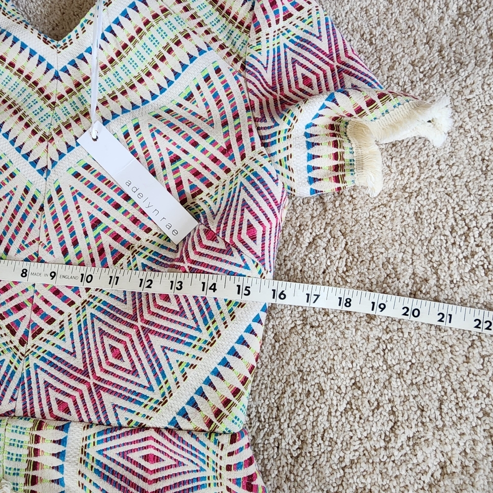 Adelyn Rae Multicolor Geometric Pattern Short Dress - Picture 6 of 15